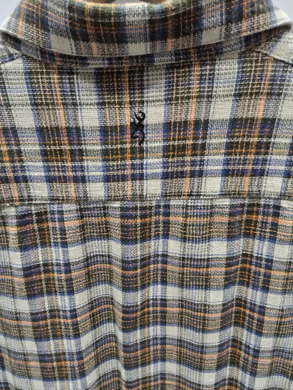 Browning Men's XXL Tall Plaid Button Front Shirt Short Sleeve Outdoor Hunting - Picture 4 of 9